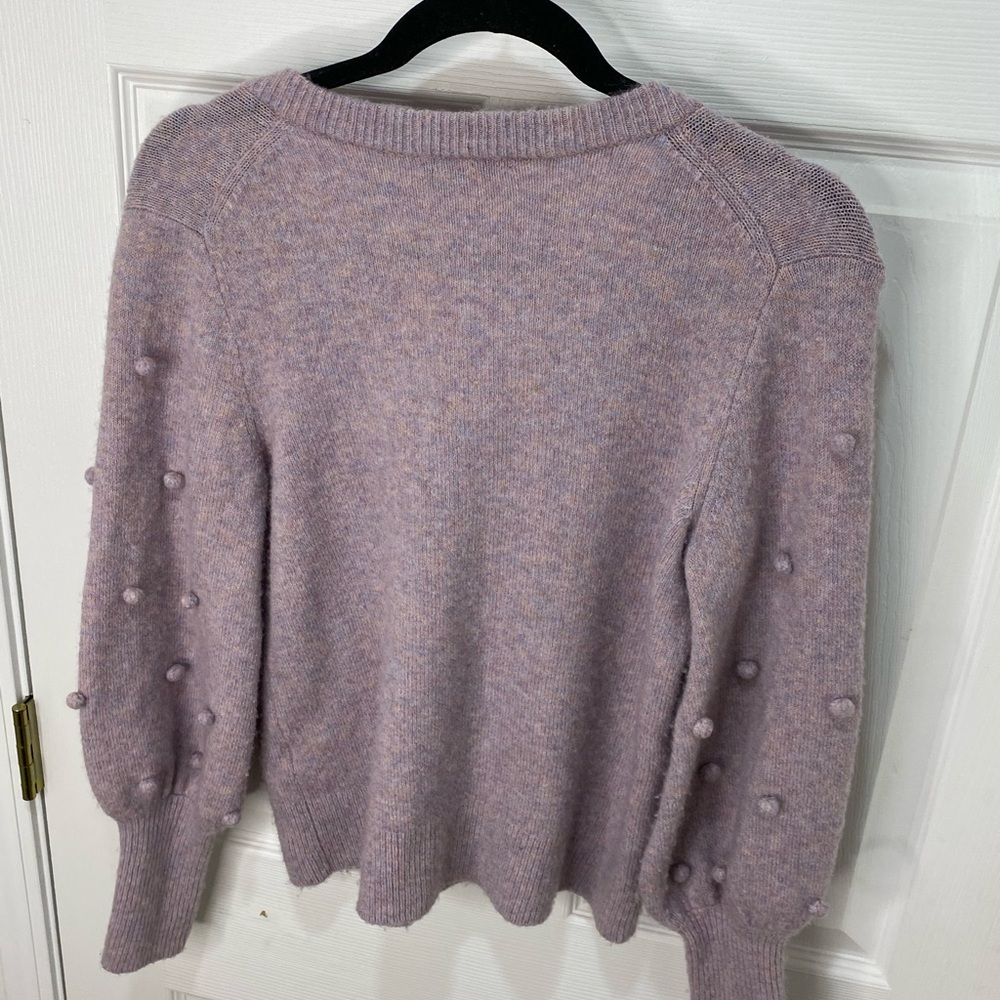 Madewell purple pink long sleeve v neck sweater, size xsmall - Picture 10 of 10
